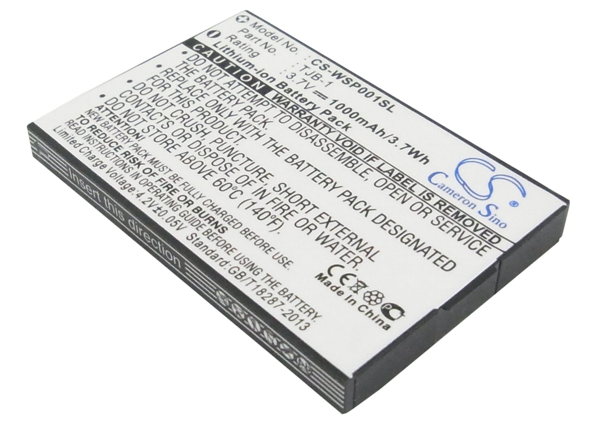 1000mAh Replacement Battery for Binatone Big Button, Swissvoice MP01, MaxCom MM Series - 3.7V Li-ion
