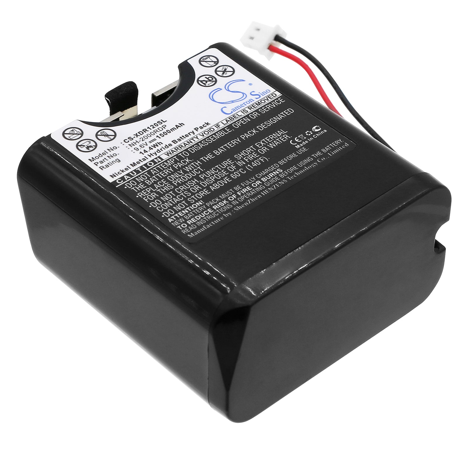 9.6V 1500mAh Ni-MH Replacement Battery for Sony XDR-DS12iP, RDP-XF100IP, RDP-V20IP DAB Radio - NH-2000RDP Compatible
