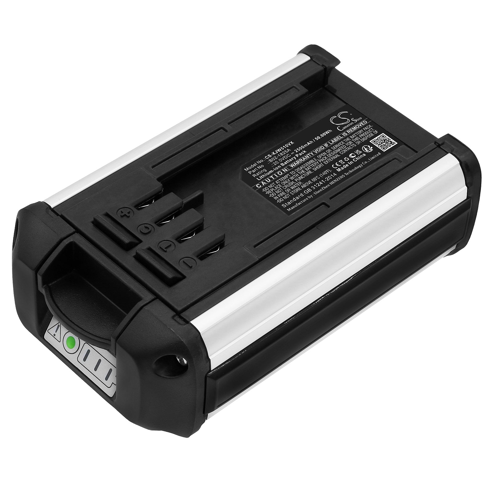 2500mAh 20V Li-ion Replacement Battery for Jimmy JW31 Cordless Vacuum - B02-1825A, 50Wh Power Upgrade

