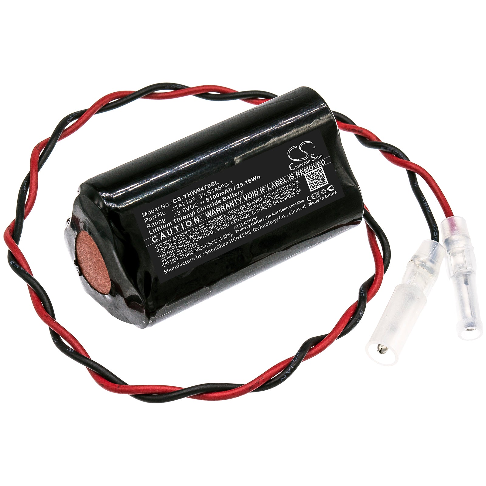 29.16Wh 3.6V 8100mAh Li-SOCl2 Battery for Yaskawa Motoman Robot T, R, B Series - Replacement for 142198
