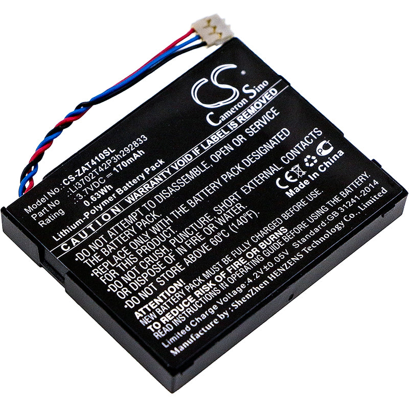 ZTE Z6200MEX Hotspot Battery - 170mAh 3.7V Li-Polymer Replacement for AT41, SD6200, GD500
