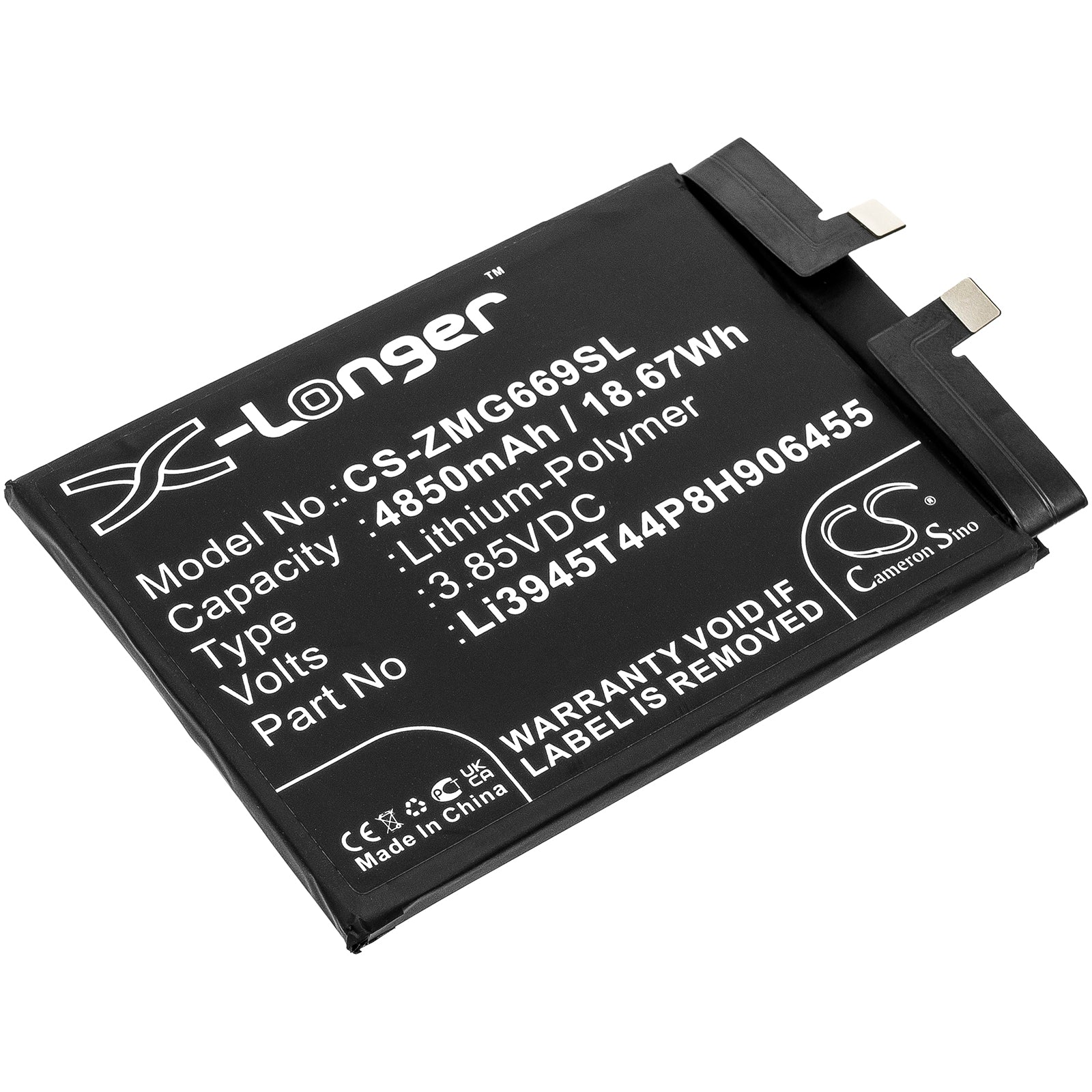 4850mAh Replacement Battery for ZTE Nubia Red Magic 6 NX669J - Li-Polymer Phone Battery
