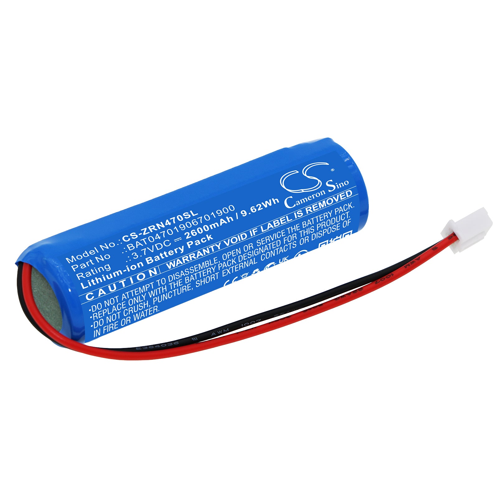 2600mAh 3.7V Replacement Battery for Zafferano Pina Pro & Sigor Nudrop Cordless LED Lamps
