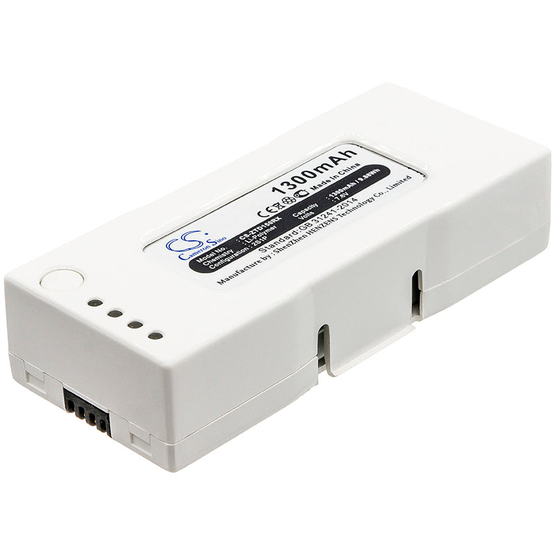 Zerotech Dobby Drone Battery: 7.6V 1300mAh Li-Polymer Replacement - Enhanced Power, Pocket Selfie Drone
