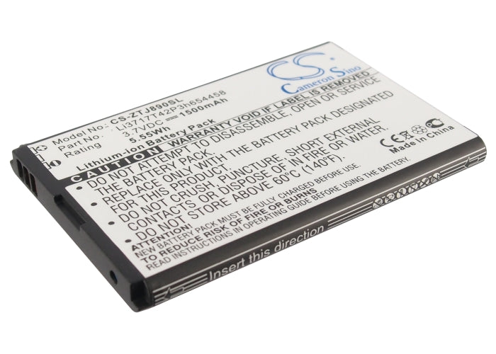 1500mAh Replacement Battery for Verizon Jetpack 890L 4G LTE Mobile Hotspot - 3.7V Li-ion (64.83x43.97x5.50mm)
