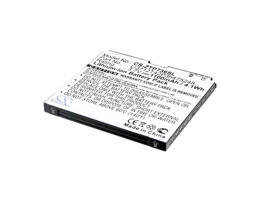 1100mAh Replacement Battery for Orange San Francisco II, ZTE Blade II, T-Mobile Vivacity - 3.7V Li-ion Cell Phone Battery
