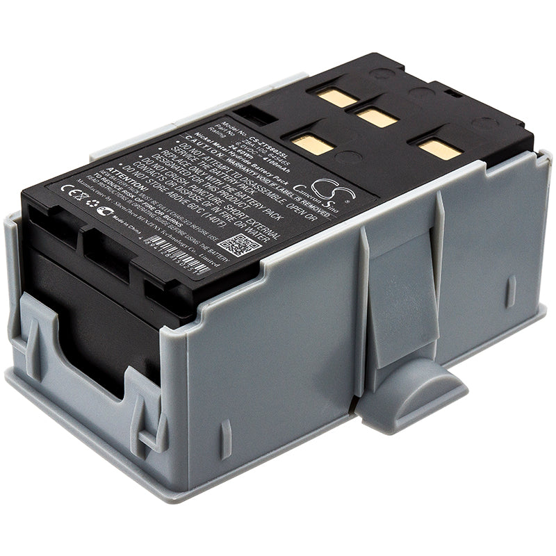 Geomax ZTS 602LR Total Station Battery: 6.0V 4100mAh Ni-MH Replacement Power Pack (98.14x72x43.92mm)
