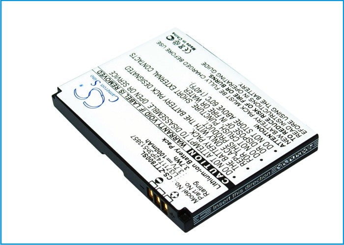 1000mAh Replacement Battery for Vodafone P752D, ZTE T8 Tureis - 3.7V Li-ion (51x37x5.5mm)
