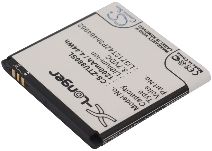 1200mAh Battery for Amazing A3, A3s & ZTE - 3.7V Li-ion Replacement, Li3712T42P3h484952 Power Cell
