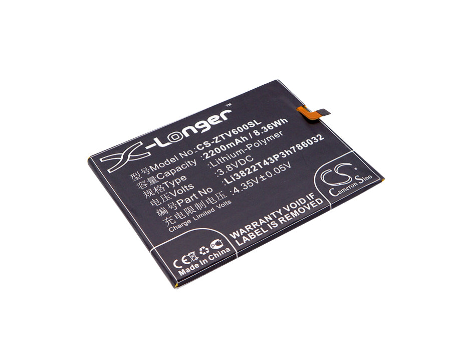 2200mAh 3.8V Li-Polymer Replacement Battery for Mobistel Cynus F7 4G, Orbic RC-501L, ZTE Blade D6 V6 X7
