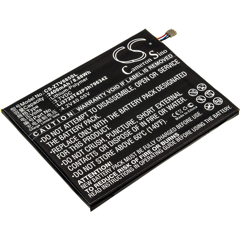 2400mAh Replacement Battery for ZTE C865/C865m/V685 Smartphones - 3.7V Li-Polymer Battery 
