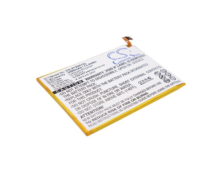 3400mAh Replacement Battery for Cricket Grand X Max 2, ZTE Imperial/ZMax Pro - 3.85V Li-Polymer - Phone Repair Part
