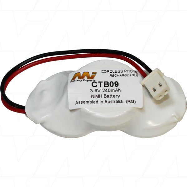 CTB09-BP1 NiMH Cordless Phone Battery 3.6V 31g - Professional-Grade Reliability for Home & Office Communication