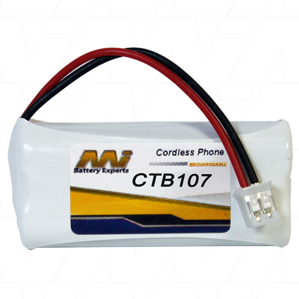 CTB107-BP1 NiMH Cordless Phone Battery 2.4V, 26g, Compact 21x45.5mm, Long-Lasting Power for Home & Office