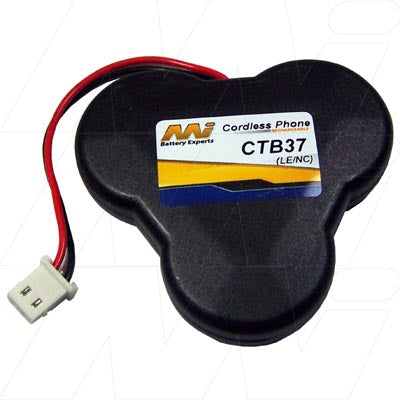 CTB37-BP1 3.6V NiMH Cordless Phone Battery - 38g Lightweight, 47x10.5mm Compact Design for Extended Talk Time