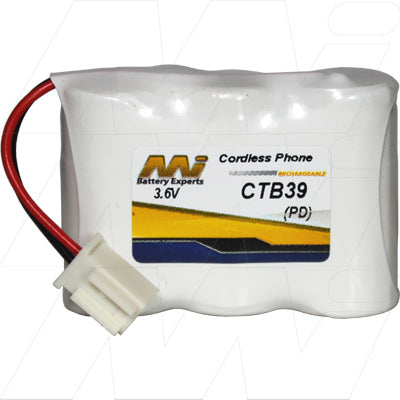 CTB39-BP1 Cordless Phone Battery by MI Battery Experts - 3.6V NiCd, 37g, Professional-Grade for Home & Office