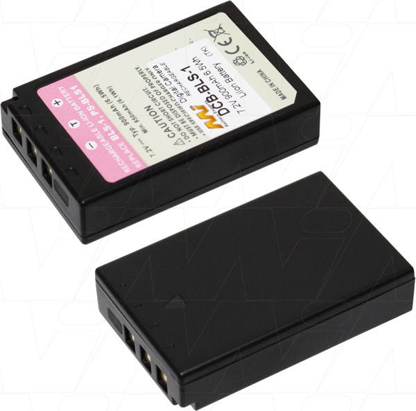 Professional-Grade MI Battery Experts DCB-BLS-1-BP1 Digital Camera Battery - 900mAh, 7.2V, 48.5g - Long-Lasting Power for Uninterrupted Photography