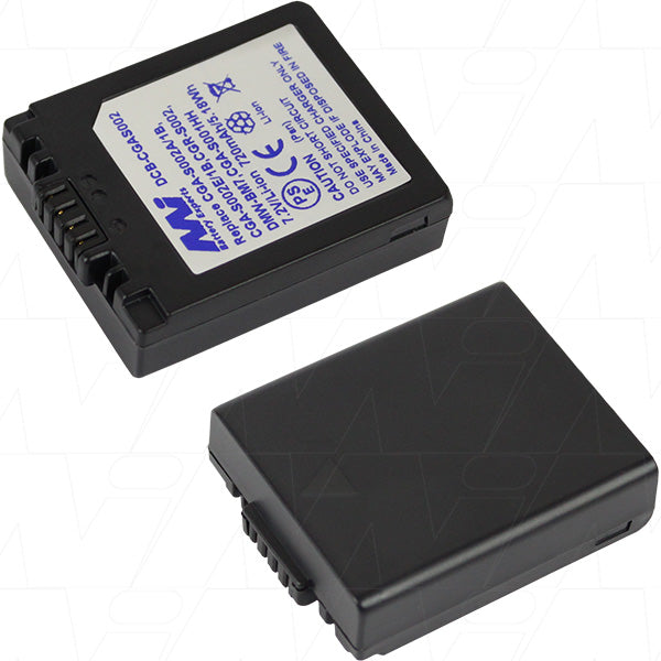 Professional-Grade DCB-CGAS002-BP1 Camera Battery 720mAh, 7.2V, 5.2Wh, 34g - Extended Life for Digital Cameras