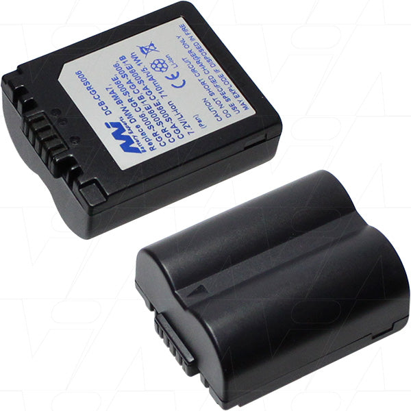 MI Battery Experts DCB-CGRS006-BP1 Professional 710mAh Lithium-Ion Digital Camera Battery - 7.2V, 5.1Wh, 44g Lightweight