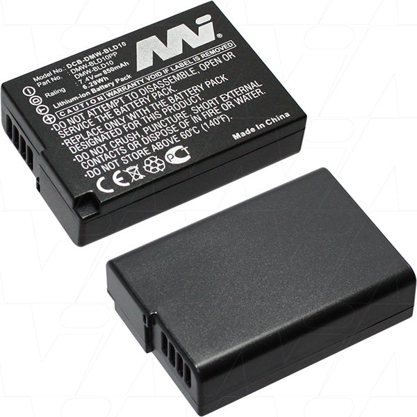 Premium Lithium-Ion Digital Camera Battery for Panasonic DMW-BLD10 - 850mAh, 7.4V, Professional-Grade