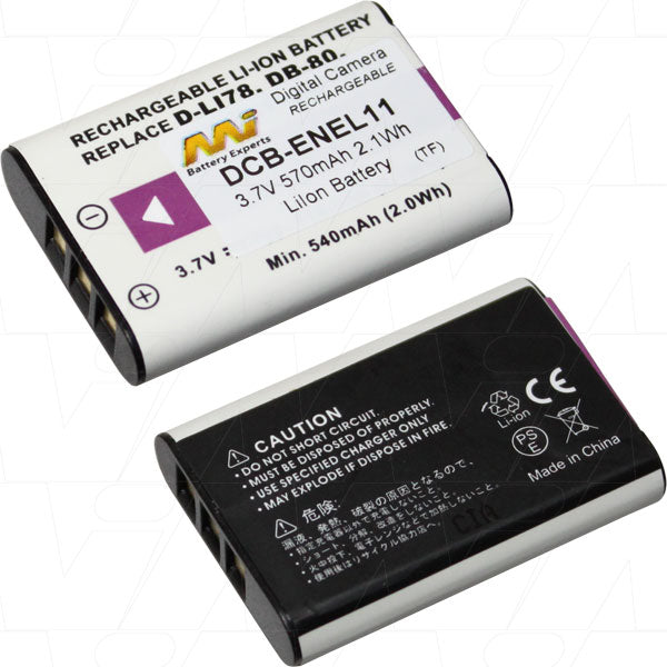 Professional MI Battery Experts DCB-ENEL11-BP1 Digital Camera Battery - 680mAh, 3.7V, 14g Lightweight, Long-Lasting Power for Uninterrupted Photography