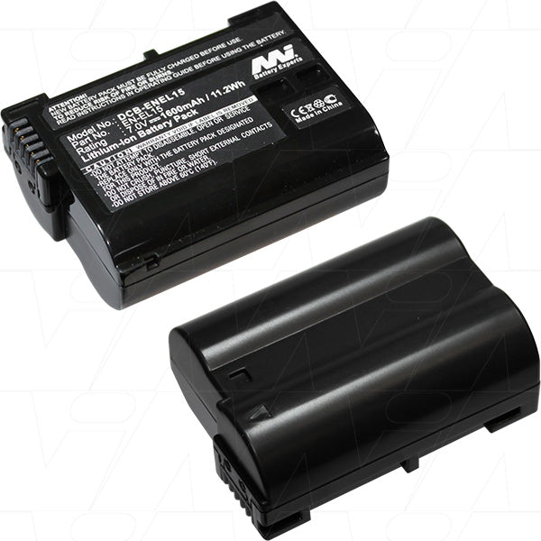 Professional Nikon EN-EL15 Camera Battery by MI Battery Experts - 11.8Wh, 7.4V, 1.6Ah for Extended Shooting