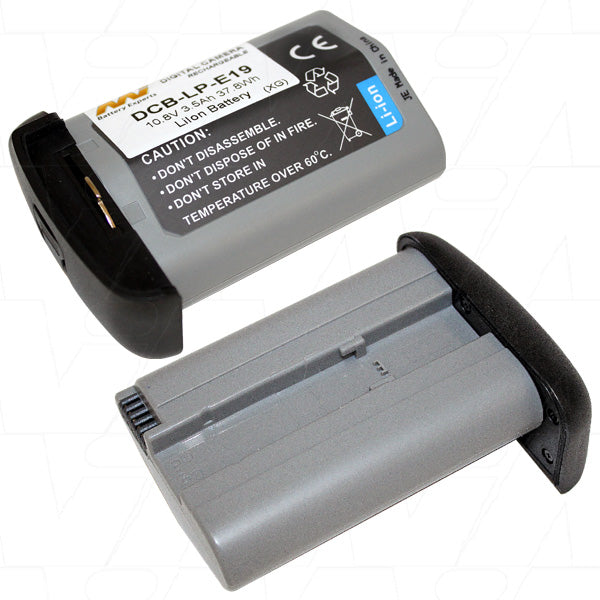 MI Battery Experts DCB-LP-E19-BP1 Professional-Grade 3.5Ah Lithium-Ion Camera Battery - 10.8V, 37.8Wh, 230g Lightweight Design for Extended Shoots