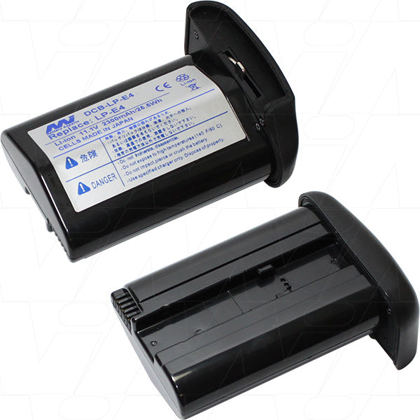 Professional DCB-LP-E4-BP1 Camera Battery 2.6Ah Capacity, 11.1V, 28.9Wh, Lightweight 168g for Extended Shoots