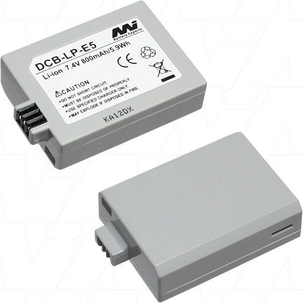 Professional-Grade DCB-LP-E5-BP1 Digital Camera Battery 7.4V, 1080mAh Li-Ion Power for Extended Shooting Sessions