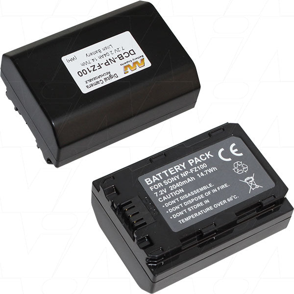 MI Battery Experts DCB-NP-FZ100-BP1 Premium 7.2V 2.04Ah Lithium-Ion Camera Battery for Extended Professional Photography Sessions