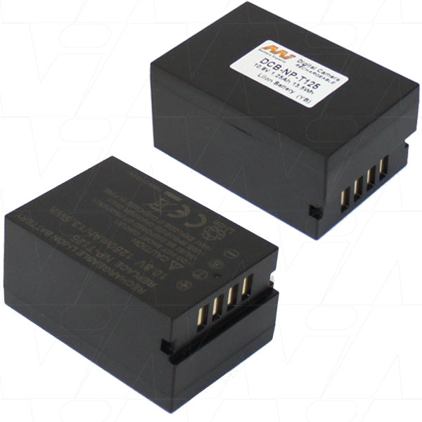 MI Battery Experts DCB-NP-T125-BP1 Professional Digital Camera Battery - 10.8V, 1.25Ah, 13.5Wh Lithium-ion for Extended Photo Sessions