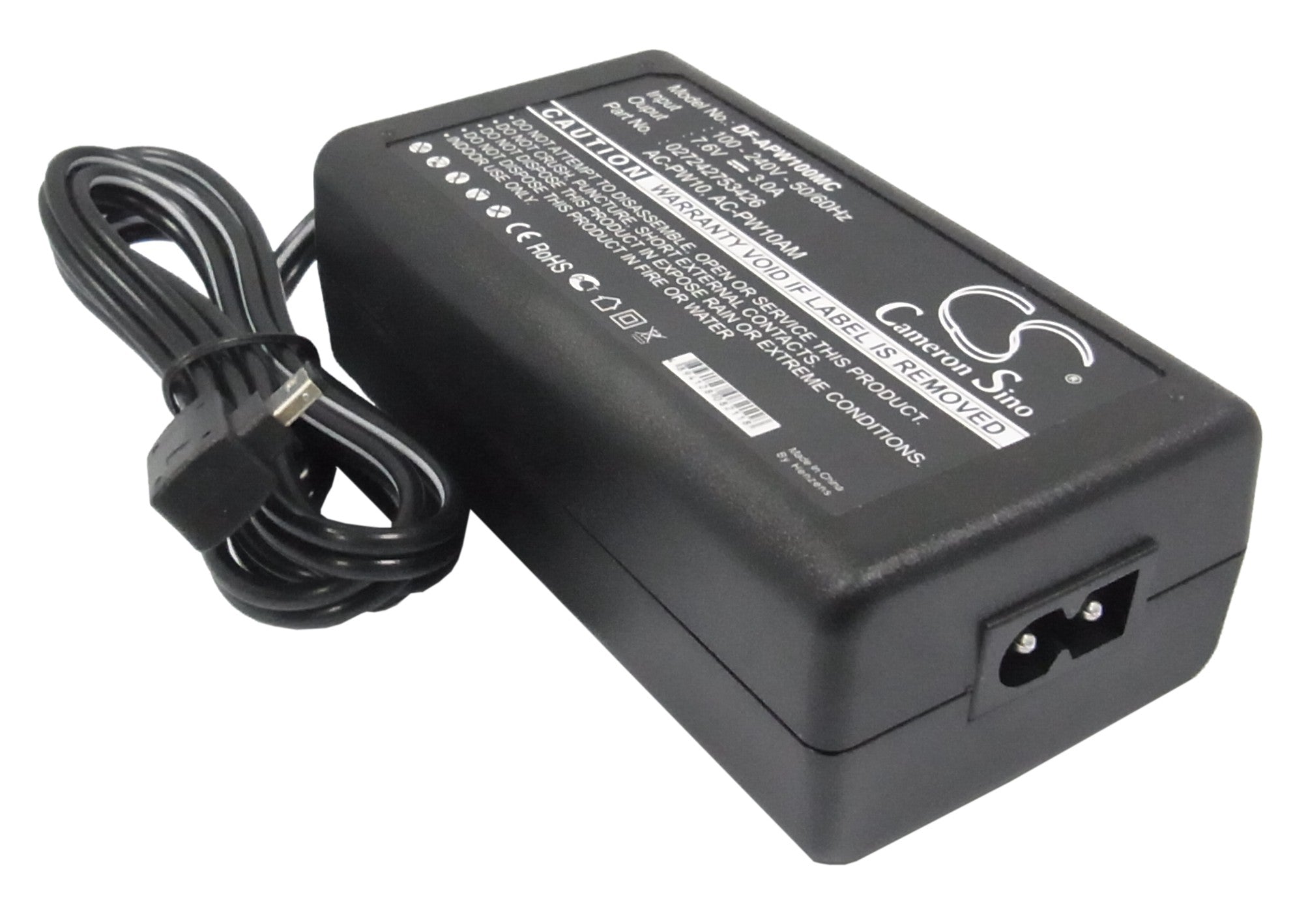 AC to DC Camera Power Adapter (104.84x55.70x36.21mm) for Sony Alpha & DSLR Series - Replaces AC-PW10AM 
