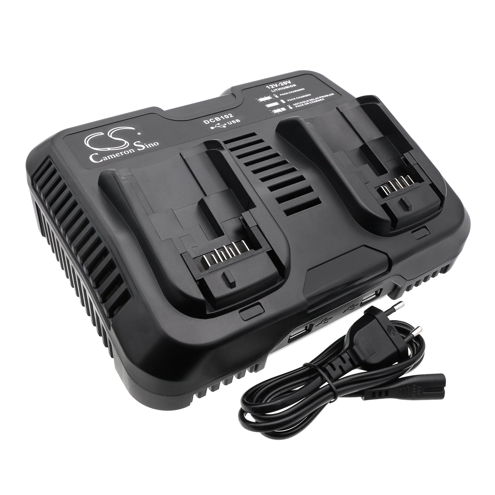 DeWalt 12V-60V MAX Li-Ion Battery Charger - Power Tool Replacement (891V, DCB102/105/112) - Wide Compatibility
