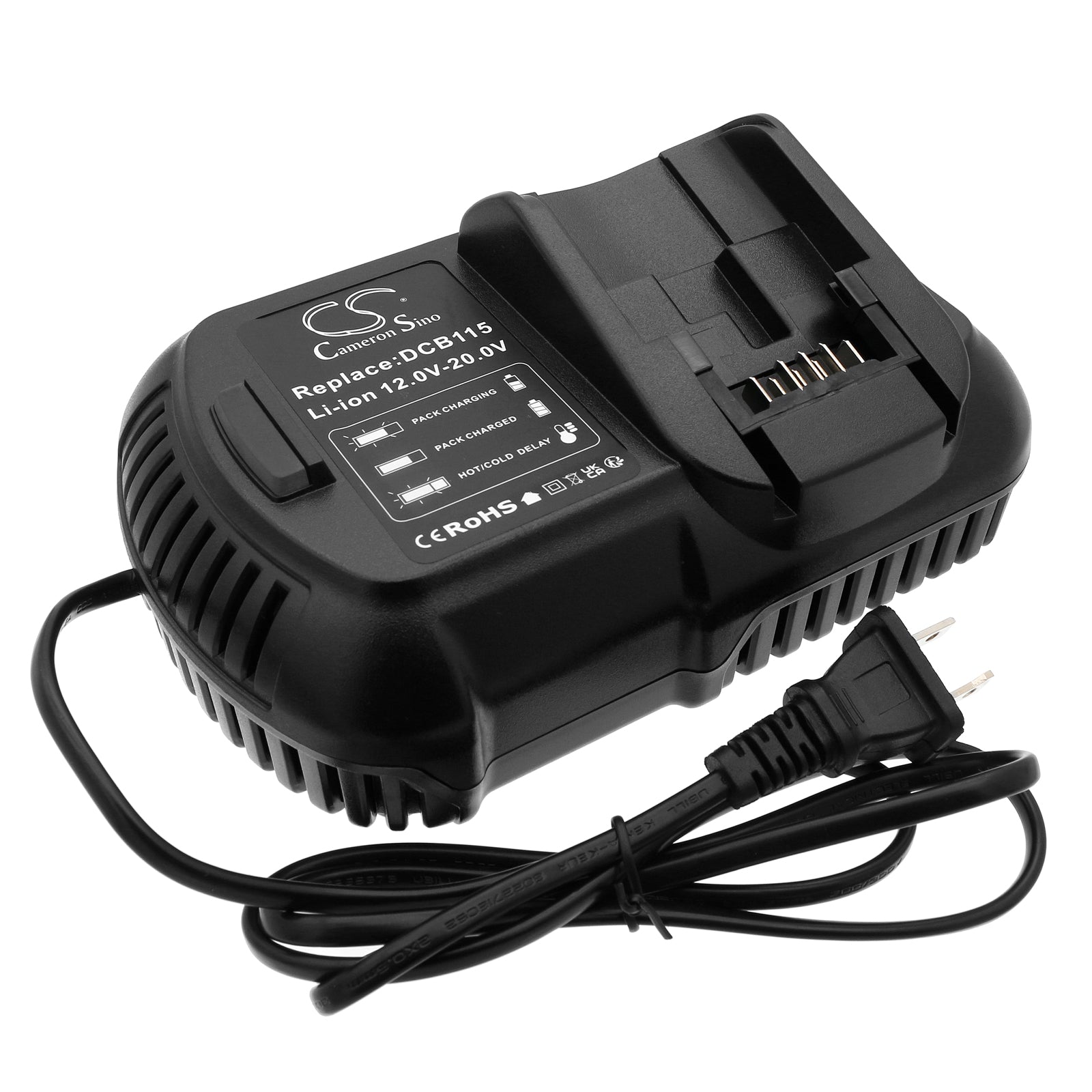 DeWalt 12V-60V MAX Li-Ion Battery Charger - Multi-Voltage AC/DC Power Supply for DCB Series Tools
