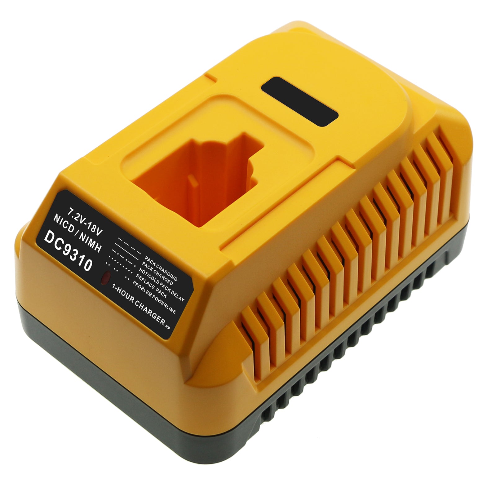DeWalt 7.2V-18V Multi-Voltage Power Tool Battery Charger - AC to DC, DE9057 & DW9116 Compatible
