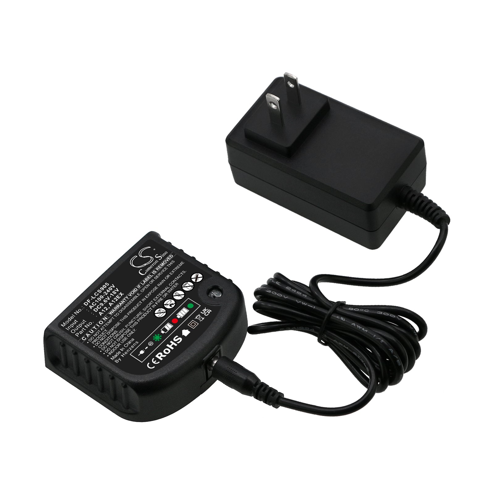 Black & Decker/Firestorm 7.2V-18V Battery Charger - NiCd/NiMH, BD18PSK, HPB18, FS120B Replacement 
