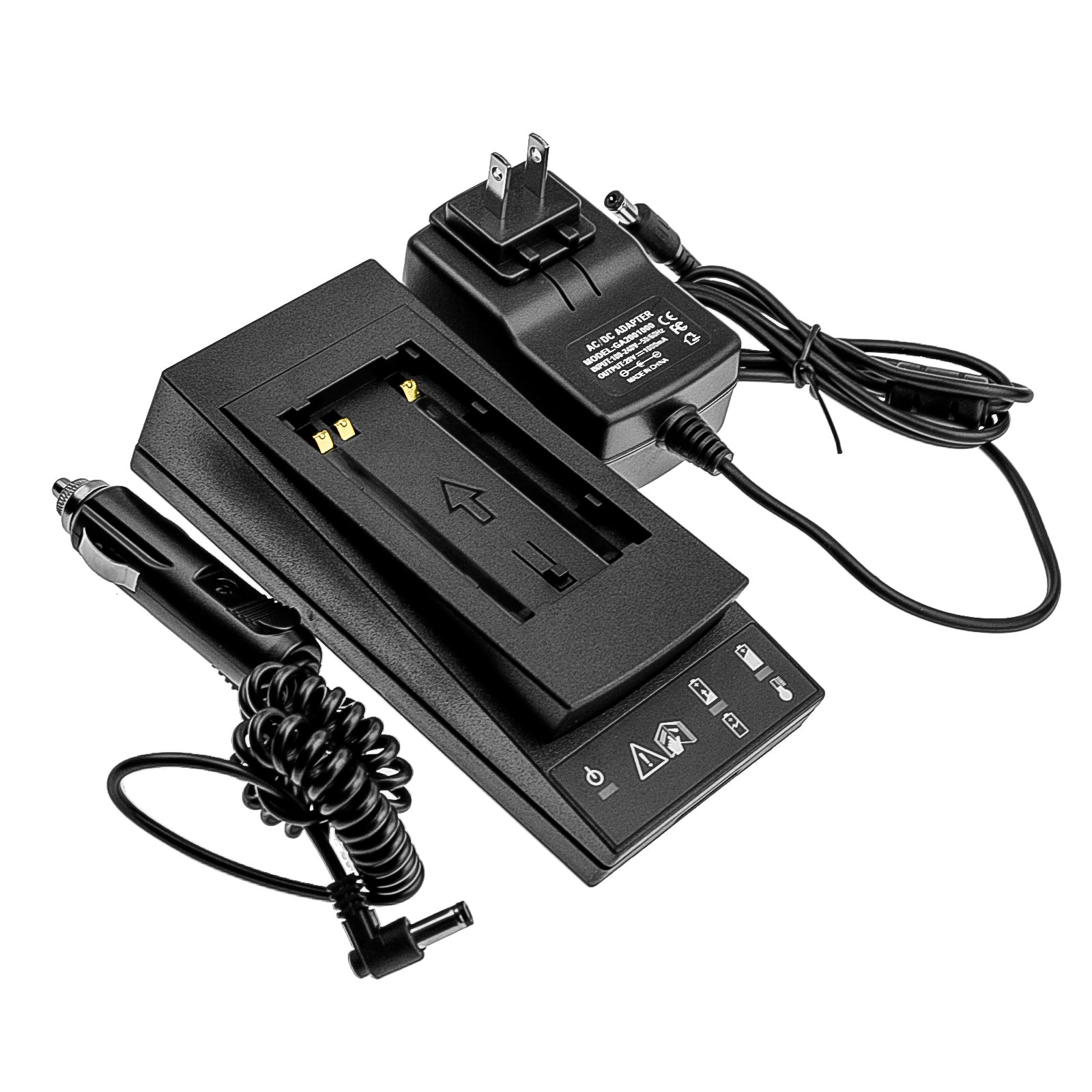 Universal Battery Charger for Leica Total Stations & GNSS - GKL211, GEB21, Flexline, Viva, Stonex - AC/DC Power
