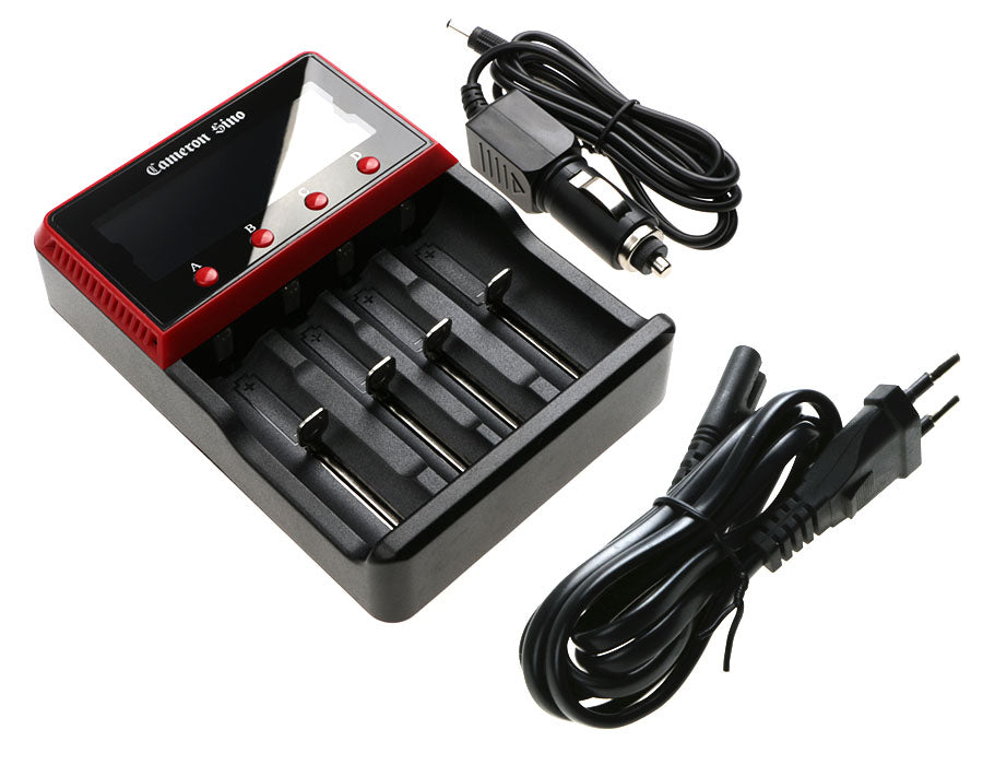480V Universal Smart Battery Charger: 18650/26650/AA/AAA Li-ion - Fast Charging, 145x103x39mm
