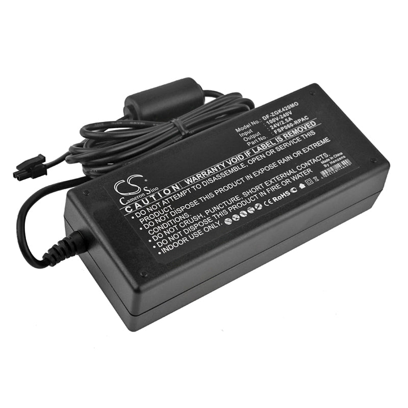 Zebra GK420d GX420d Barcode Printer Power Supply - FSP060-RPAC, P1076000-004 - AC to DC Charger, 136.26x59.20x36mm
