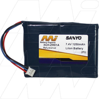 MI Battery Experts DVD-XCH-ZM01A Lithium-Ion Replacement Battery, 7.4V 1.25Ah, for Portable DVD Players