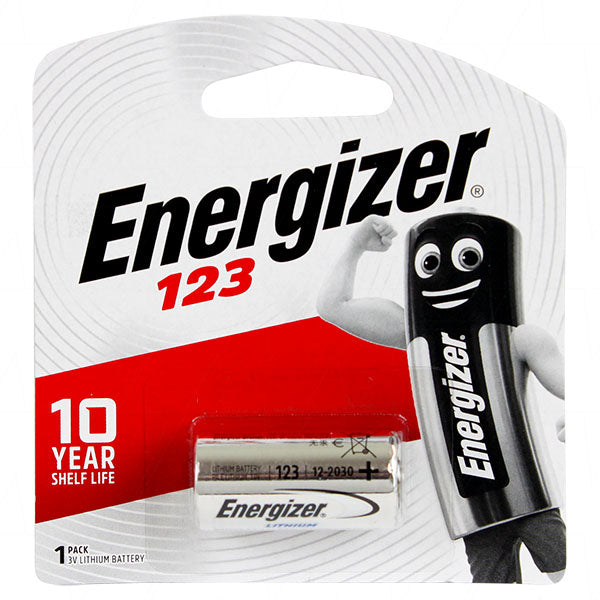 Energizer EL123A-BP1 Professional 3V Lithium Camera Battery Long-Lasting, Leak-Proof Power for High-End Digital Cameras & Flashes