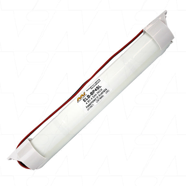 MI Battery Experts ELB-BP4SL 4.8V NiCd Industrial Battery Pack - 4.5Ah Capacity, 21.6Wh, 4/D Cell Config for Power Tools & Emergency Systems