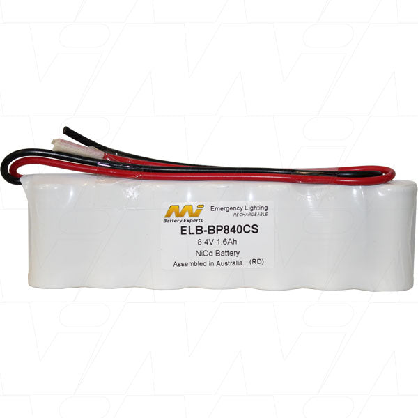 MI Battery Experts ELB-BP840CS Professional 8.4V NiCd Battery Pack for Video & Industrial Use - 1.6Ah, 13.4Wh