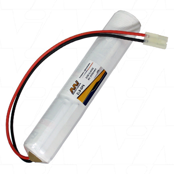 MI Battery Experts ELB-GP6 6V 2.5Ah Sealed Lead Tin Battery for Emergency Lighting & Security - Professional-Grade Power Solution