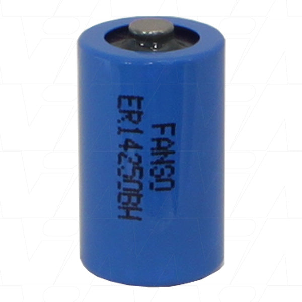FANSO ER14250BH 1/2AA 3.6V Lithium Battery Long-lasting Memory Backup Power for Industrial & PLC Systems, 1.2Ah