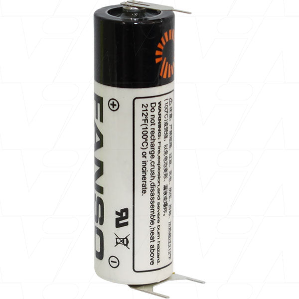 Fanso ER14505H/3PF 3.6V 2.6Ah Lithium Thionyl Chloride AA Battery - Industrial-Grade Power for Long-Term Applications