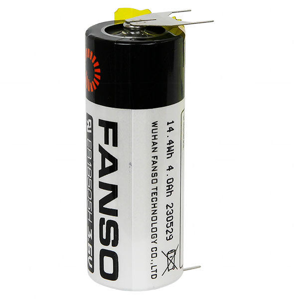 Fanso ER18505H-3FP 3.6V 4Ah Lithium Thionyl Chloride Battery - Long-Life IoT & Industrial Power Solution, 14.4Wh