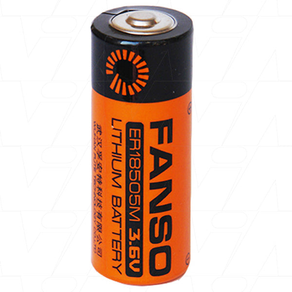 FANSO ER18505M 3.6V 3.5Ah Lithium Thionyl Chloride Battery - Long-Life Industrial Power for Smart Meters & IoT Sensors