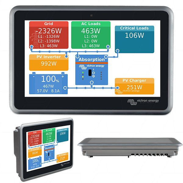 Victron Energy EKRANO GX Professional-Grade Power System Monitor & Control Display for Marine, Solar & Industrial Use