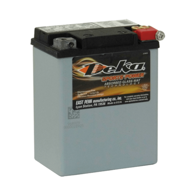 ETX15L Deka PowerSports AGM Motorcycle Battery - High Performance, Spill-Proof, for Powersports Vehicles 